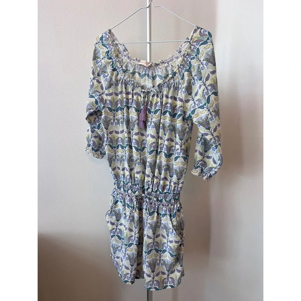 Women's Tory Burch, mosaic print silk romper S/P
